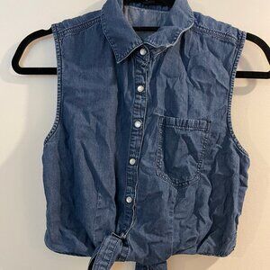 Forever 21 Denim Crop top 2013